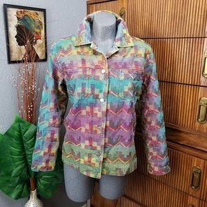 Vintage Chicos Design Denim Jacket Large